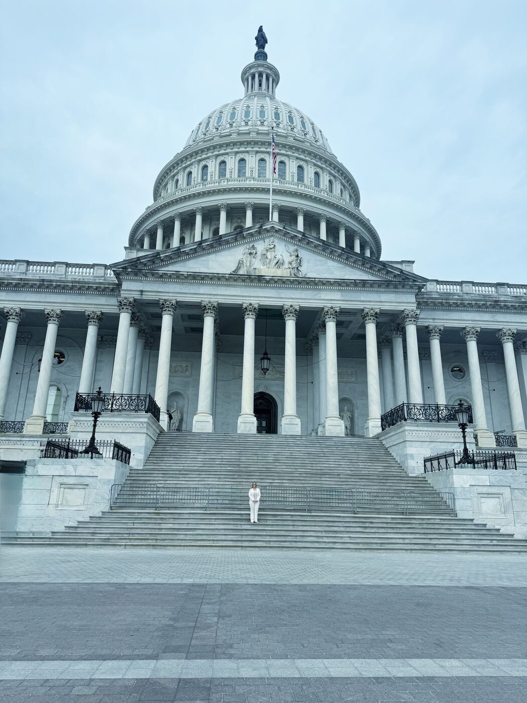 Jovianna Gonzalez on the steps of the United States Capitol in Washington, D.C.